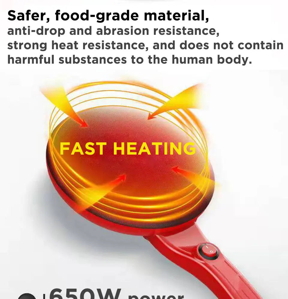 NEW 2026 Electric Crepe Maker Pizza Pancake Machine Non-Stick Griddle Baking Pan Cake Machine Kitchen Appliance Cooking Tool