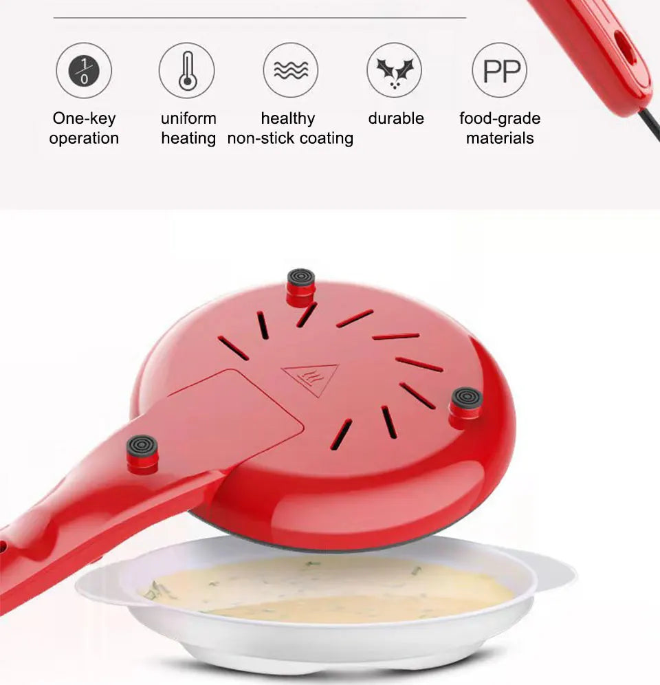 NEW 2026 Electric Crepe Maker Pizza Pancake Machine Non-Stick Griddle Baking Pan Cake Machine Kitchen Appliance Cooking Tool