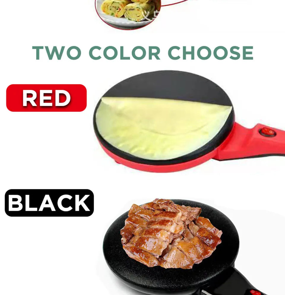 NEW 2026 Electric Crepe Maker Pizza Pancake Machine Non-Stick Griddle Baking Pan Cake Machine Kitchen Appliance Cooking Tool