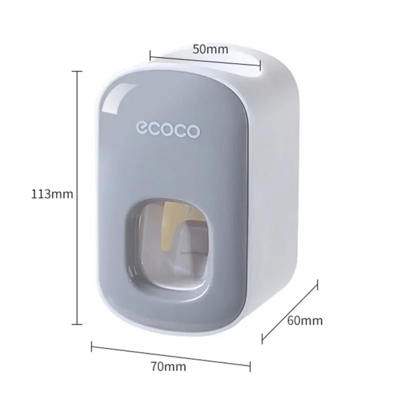 Automatic Toothpaste Dispenser Toothpaste Tooth Dust-proof Toothbrush Holder Wall Mount Stand Bathroom Accessories Set