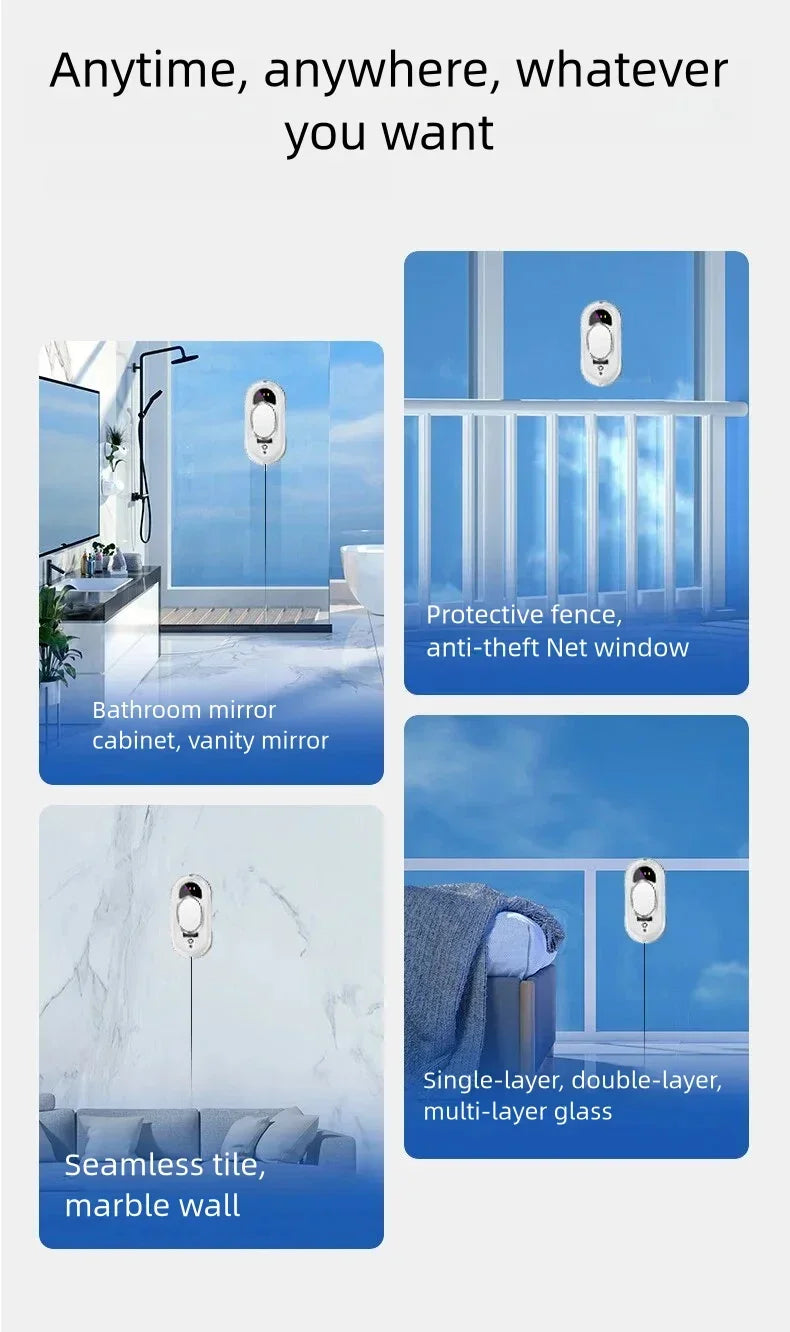 Intelligent Window Cleaning Robot Vacuum Cleaner Robot Window Cleaner Electric Glass cleaner Remote Control for Home