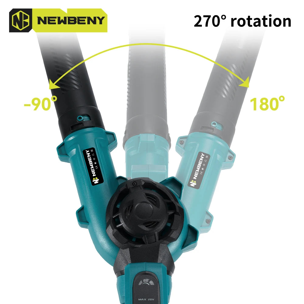 Double-sided Air Intake Electric Air Blower 270° Rotatable Leaf Snow Dust Blower Home Power Tool