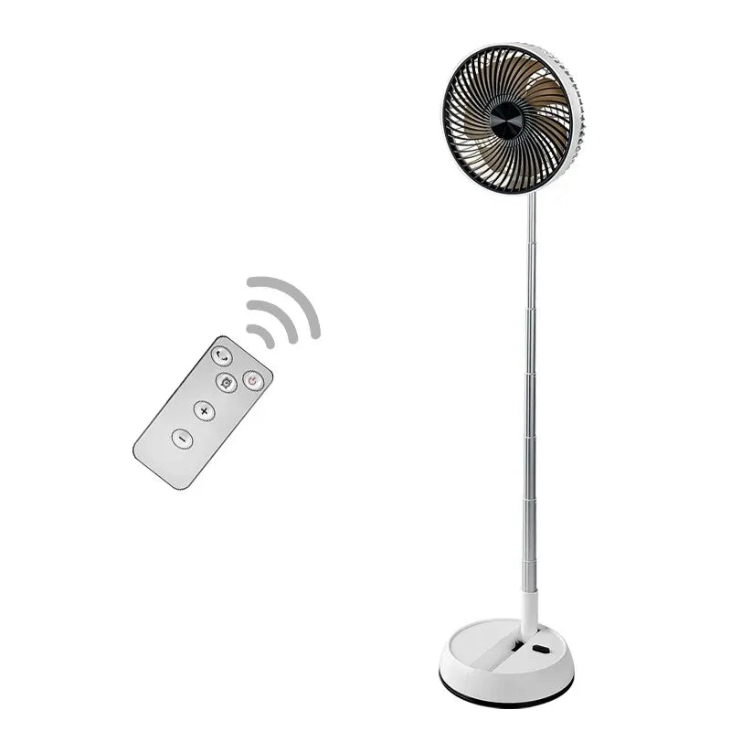 Portable Oscillating Standing Fan with Remote Controller Foldable