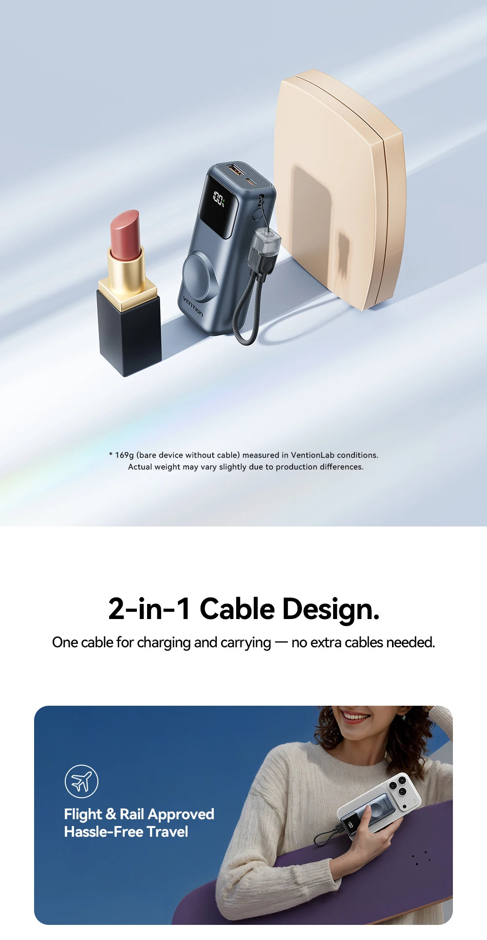 10000mAh Mini Power Bank 22.5W Fast Charging