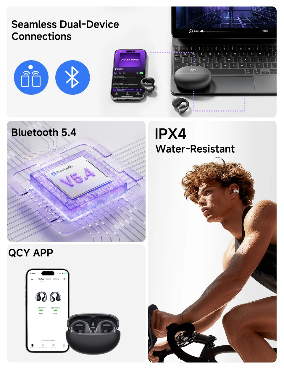 Crossky C30 Open Ear Wireless Earphones