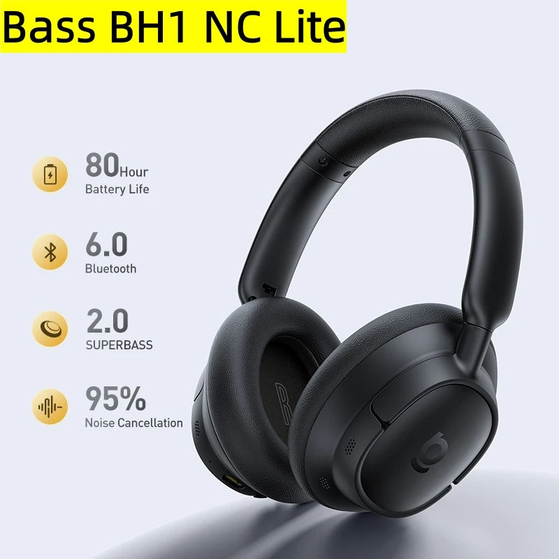 Wireless Headphones Bluetooth 6.0 Noise Canceling
