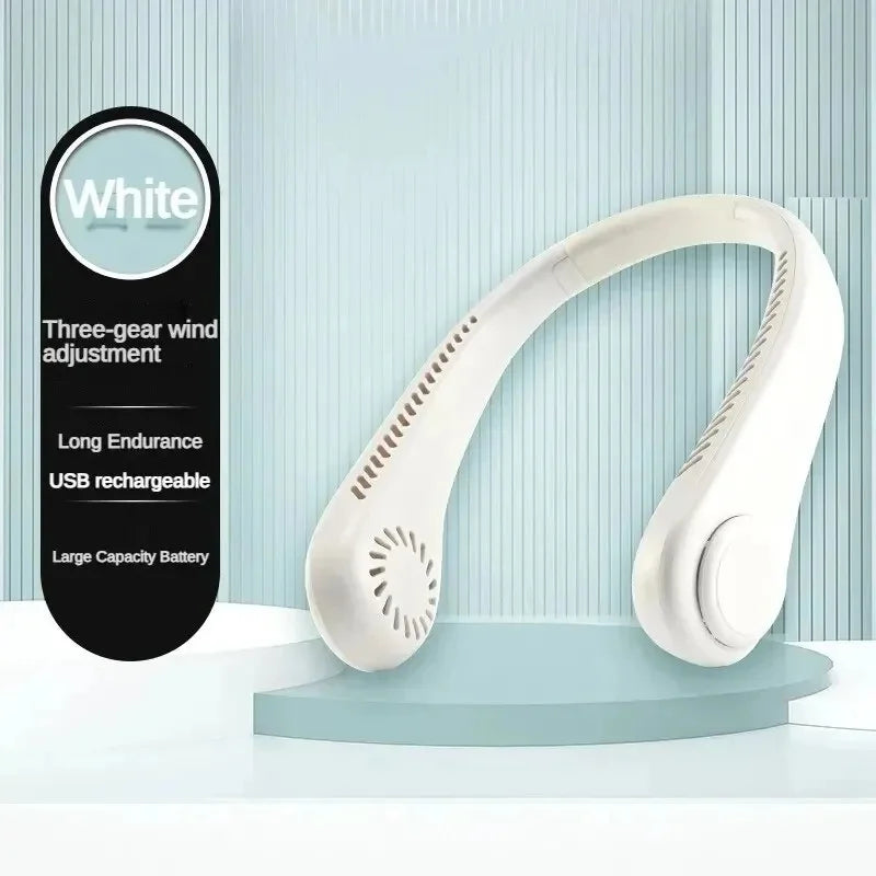 Neck Fan Portable Mini Rechargeable  Electric Air Cooler