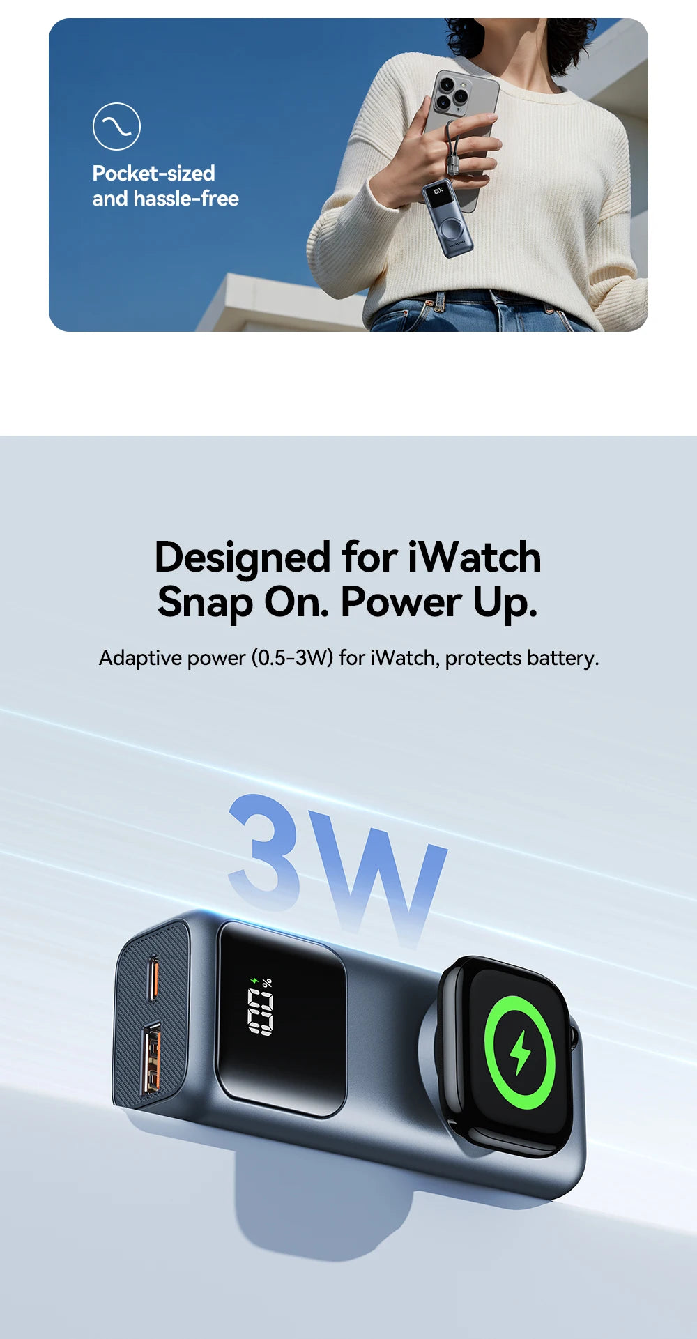 10000mAh Mini Power Bank 22.5W Fast Charging