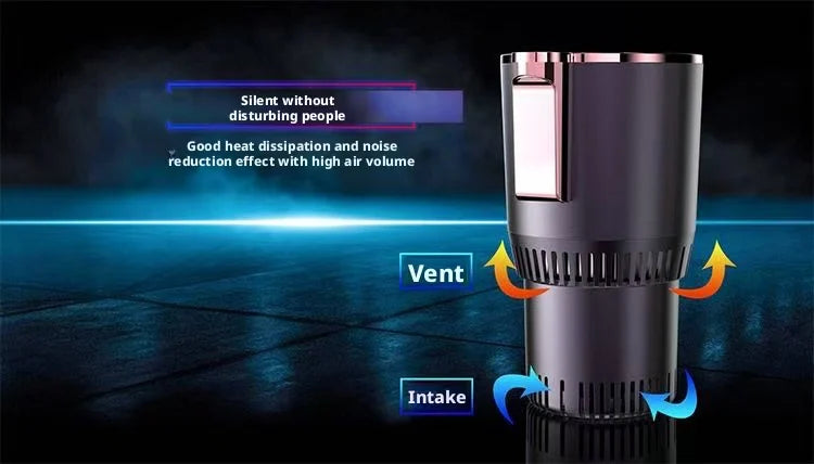 Portable Smart Cooling and Heating Cup with Temperature Display 2-in-1 Cup