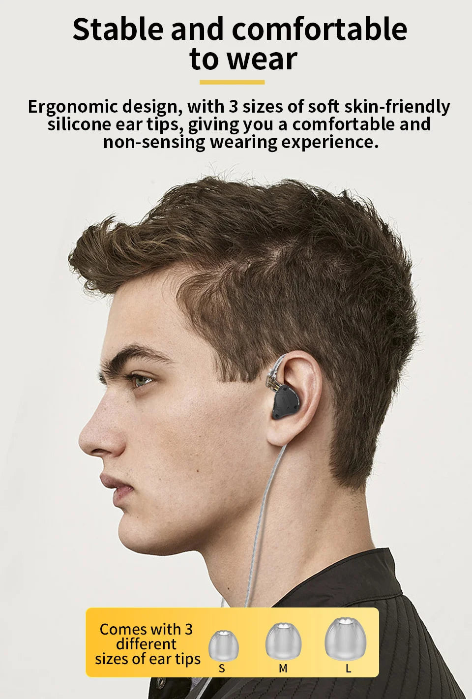 Hybrid In-ear Earphone Sport Noise Cancelling Headset PRO