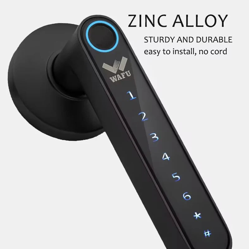 Phantom Password Fingerprint  Smart Management APP Handle  Door Lock for Home Office Hotel Multiple Unlocks way