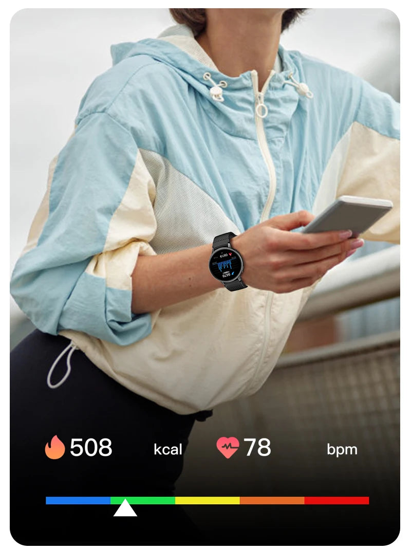 Smart Watch Women Fashion Watches Custom Dial Sport Fitness Health Tracker Smartwatch for Android IOS 2026