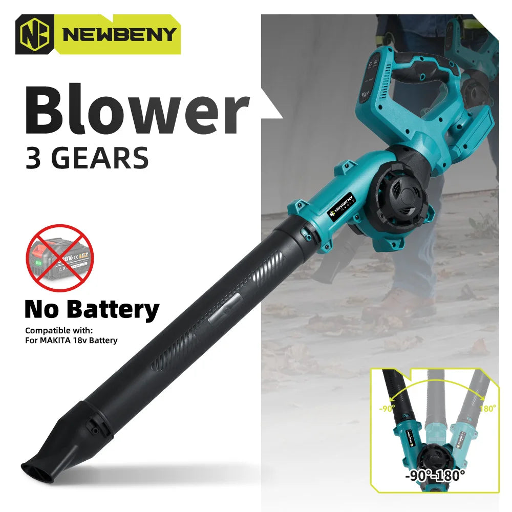Double-sided Air Intake Electric Air Blower 270° Rotatable Leaf Snow Dust Blower Home Power Tool