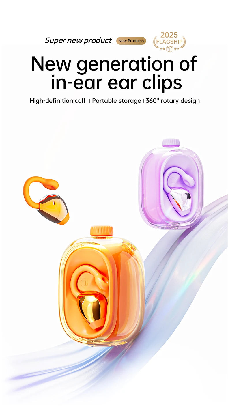 BT  Earphone Clip On Monaural Inear Motion Stereo Bone Conduction Gd28  Wireless Earphone Mini Monaural Tws