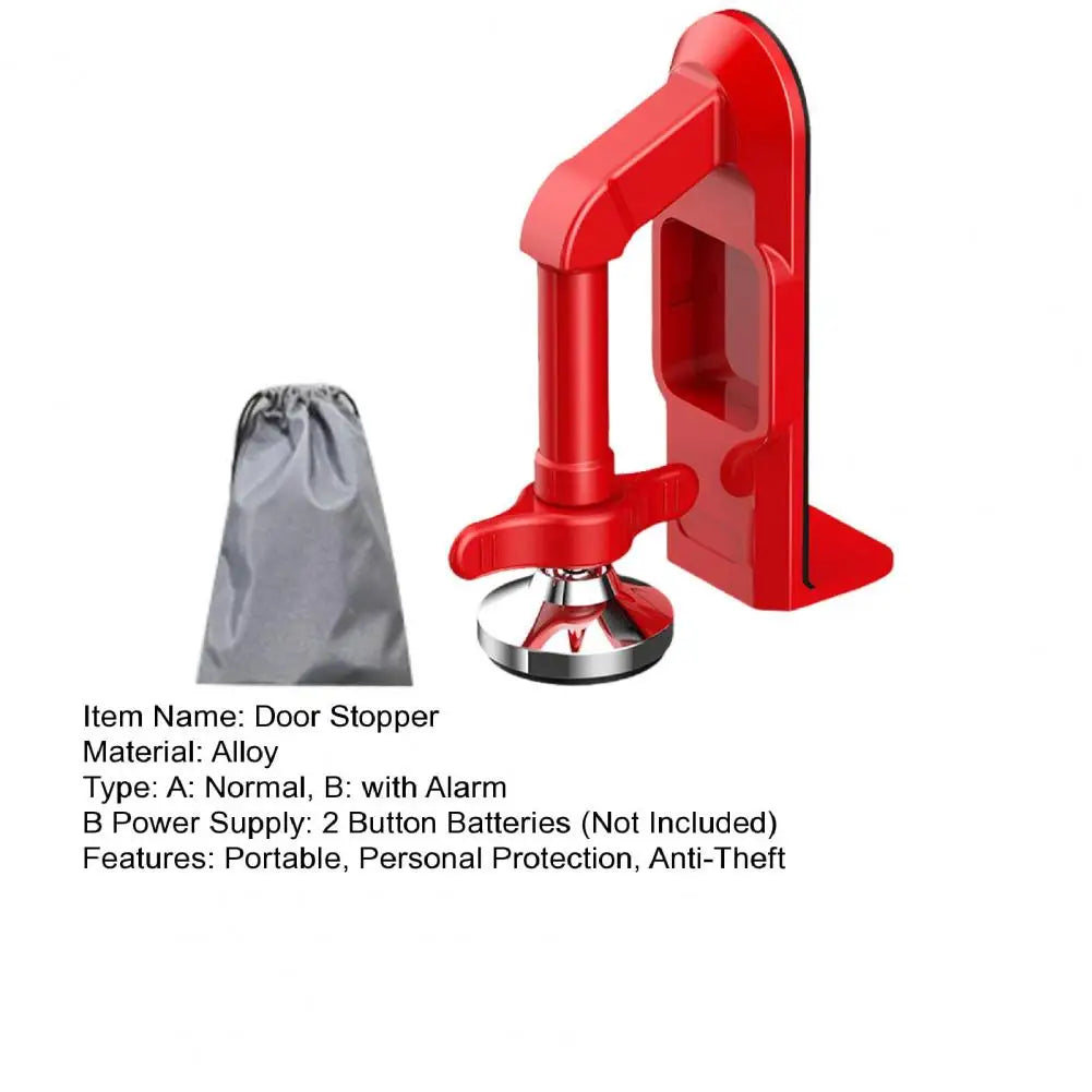 Portable Alarm Door Stopper Alloy Apartment Hotel Travel Security Door Lock Anti-Theft Door Lockdown Security Device