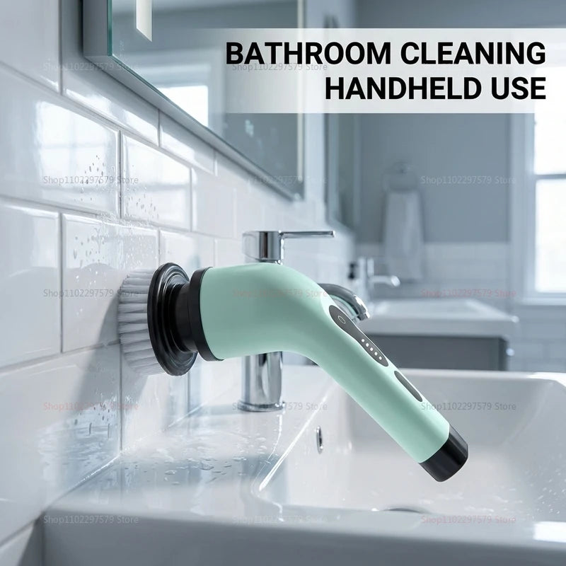2026 Wireless Electric Cleaning Brush Multipurpose Rotating Cleaner for Bathroom Kitchen Windows Car Auto Household Dishwasher