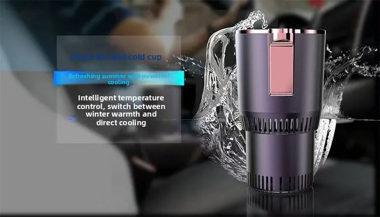 Portable Smart Cooling and Heating Cup with Temperature Display 2-in-1 Cup