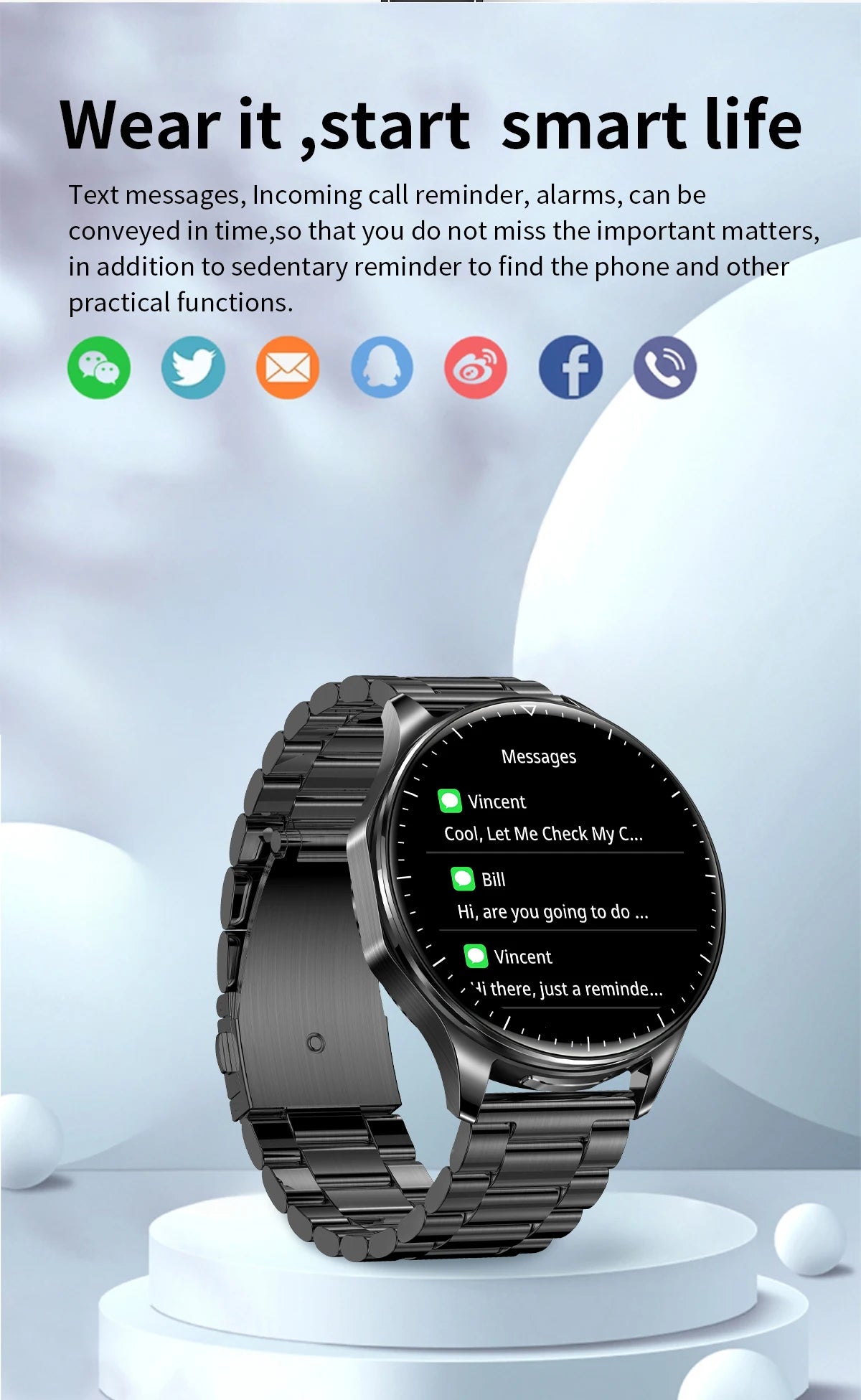 2-in-1 Smart Watch & Wireless Earbuds – Fitness Tracker with Bluetooth Music