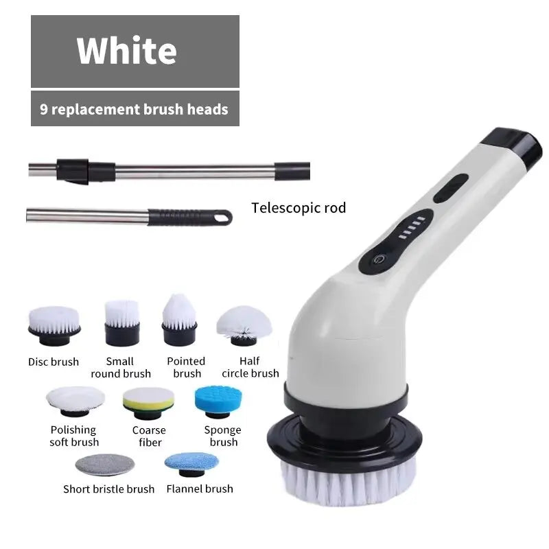 2026 Wireless Electric Cleaning Brush Multipurpose Rotating Cleaner for Bathroom Kitchen Windows Car Auto Household Dishwasher