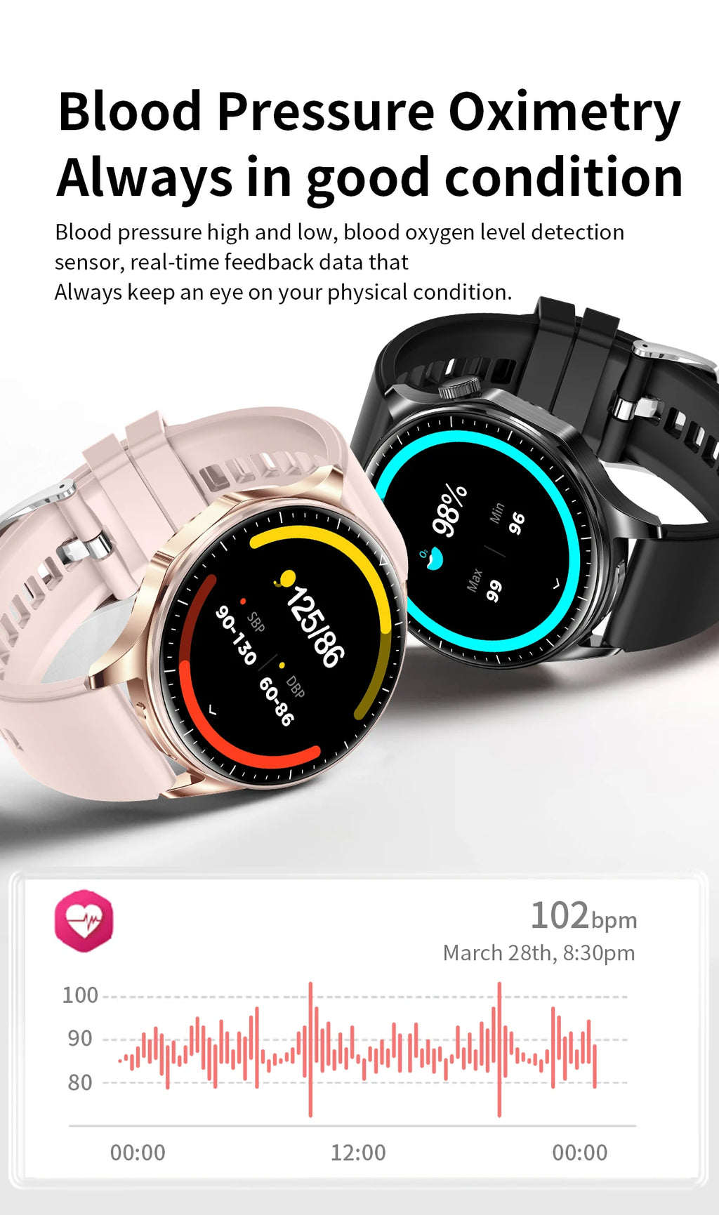 2-in-1 Smart Watch & Wireless Earbuds – Fitness Tracker with Bluetooth Music