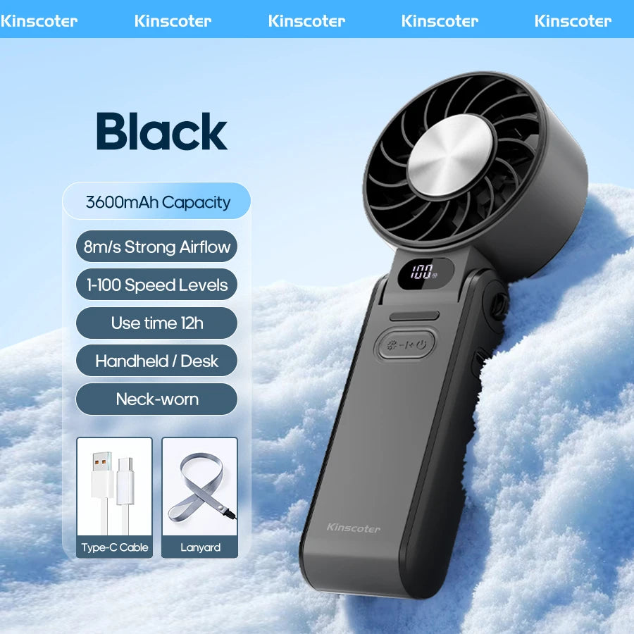 Outdoor Foldable Portable Handheld Fan Mini Cooling fan