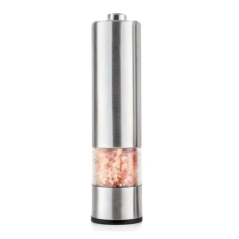 Stainless Steel Electric Pepper Grinder Spices Sea Salt Kitchen Outdoor Barbecue Seasoning Coarser Adjustment Cooking Tool