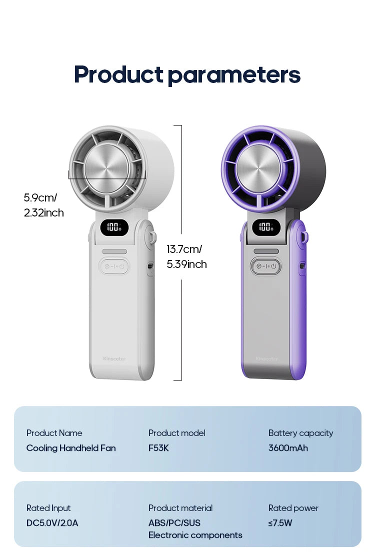 Outdoor Foldable Portable Handheld Fan Mini Cooling fan
