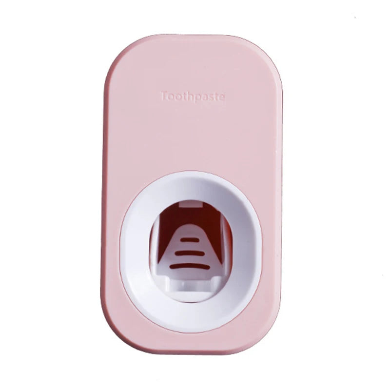 Automatic Toothpaste Dispenser Toothpaste Tooth Dust-proof Toothbrush Holder Wall Mount Stand Bathroom Accessories Set