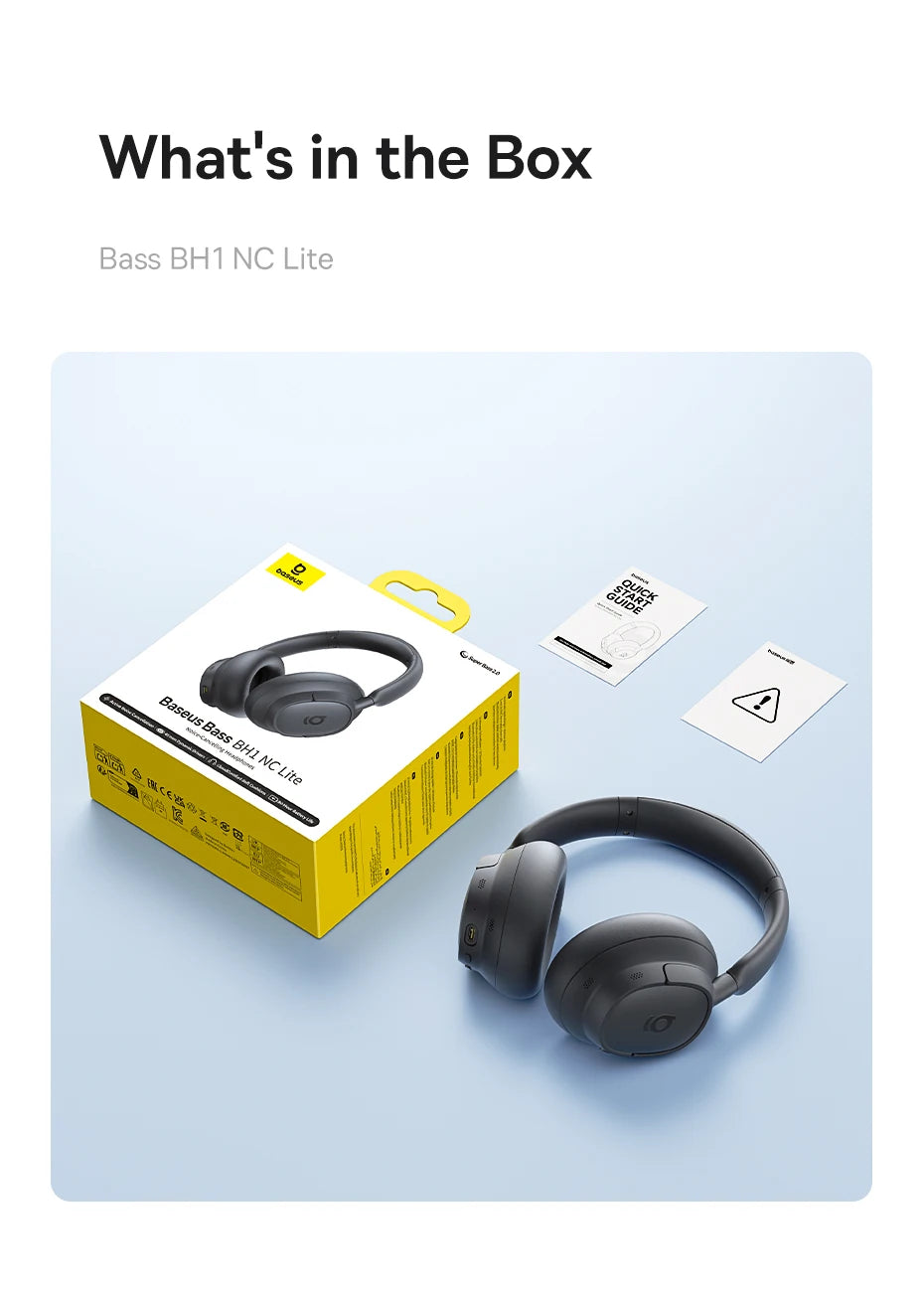 Wireless Headphones Bluetooth 6.0 Noise Canceling