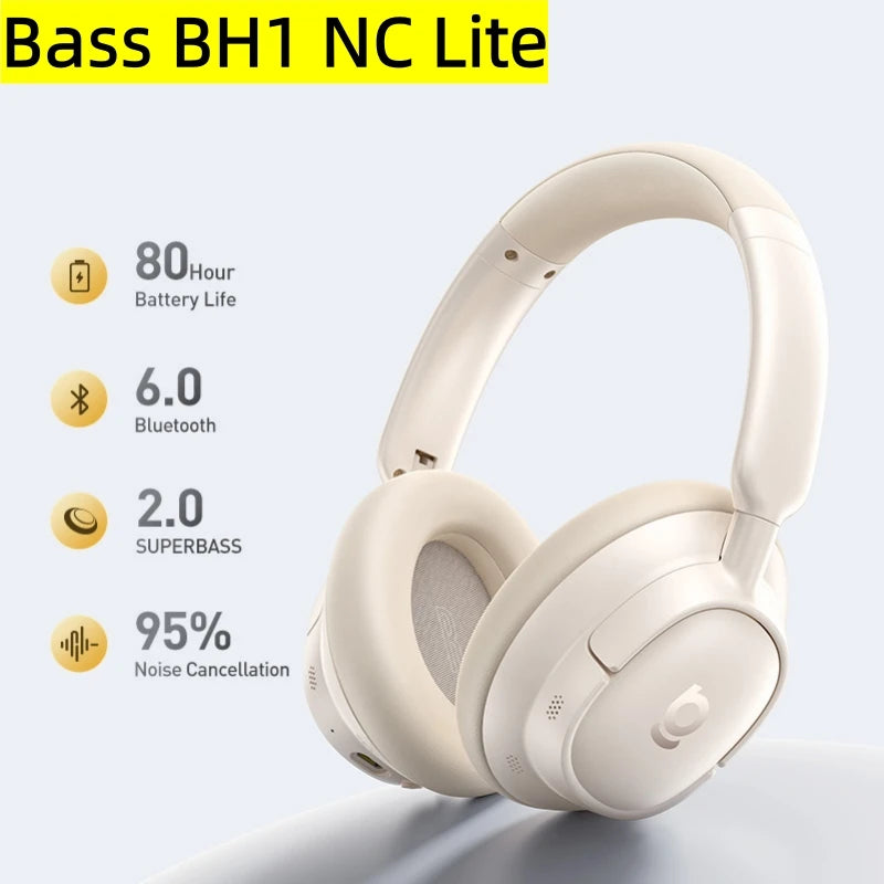 Wireless Headphones Bluetooth 6.0 Noise Canceling
