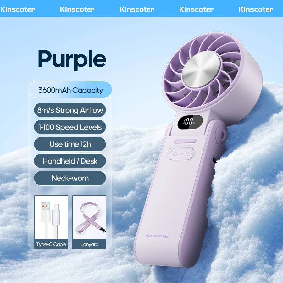 Outdoor Foldable Portable Handheld Fan Mini Cooling fan