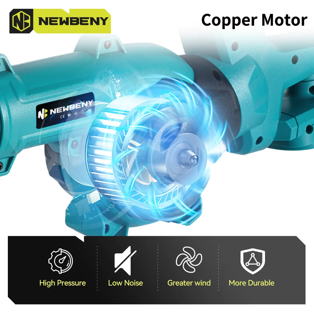 Double-sided Air Intake Electric Air Blower 270° Rotatable Leaf Snow Dust Blower Home Power Tool