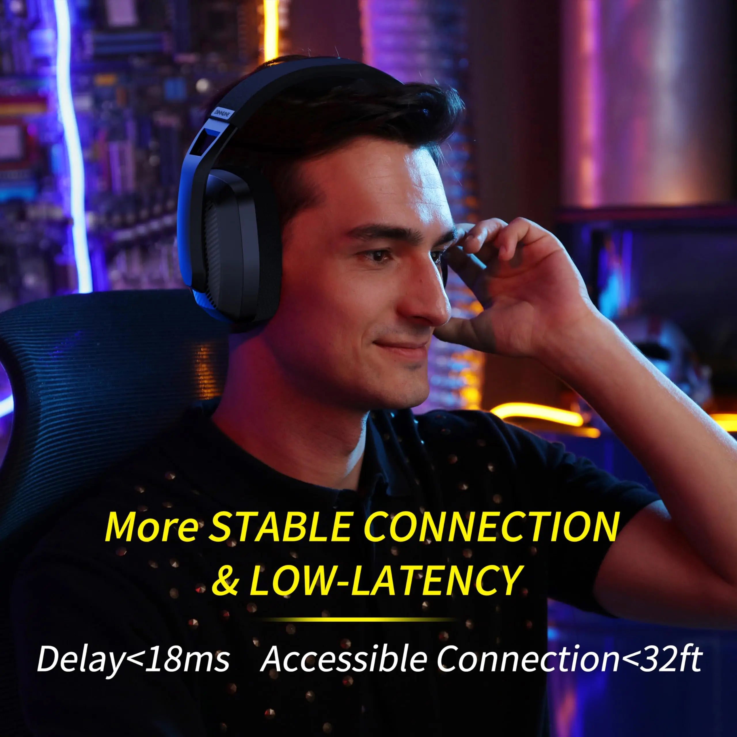 Wireless Gaming Headset with Mic for PS5 PS4 PC Mac Playstation Bluetooth Gaming Headset with Microphone