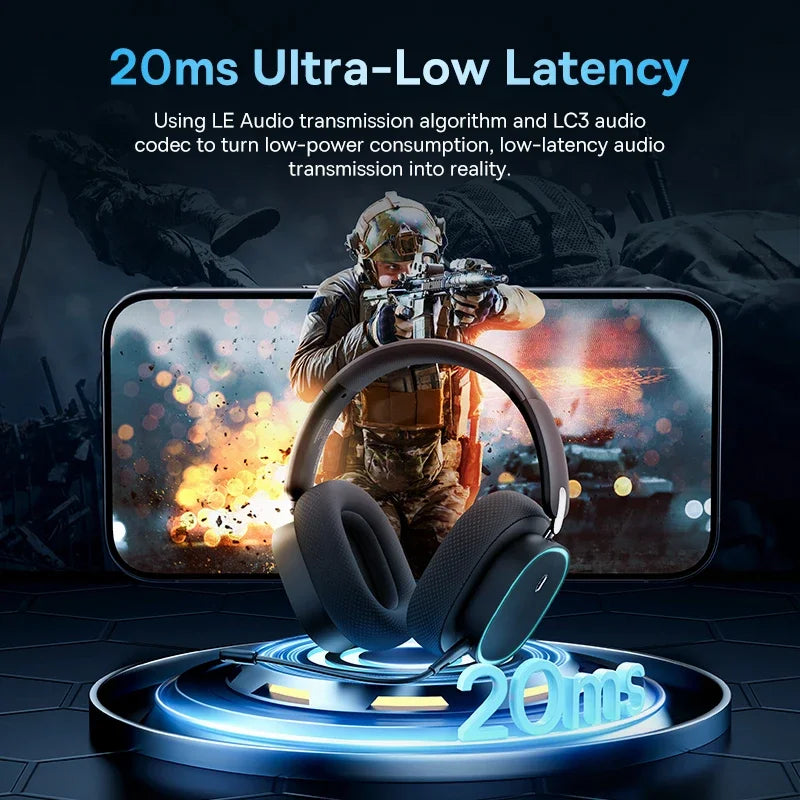 Gaming Wireless Headphone with Mic Over-Ear