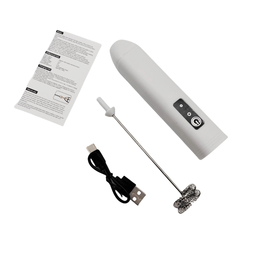 Wireless Milk Frother Electric Handheld Blender Stainless Steel Mini Coffee Maker Whisk Mixer For Coffee Cappuccino Cream