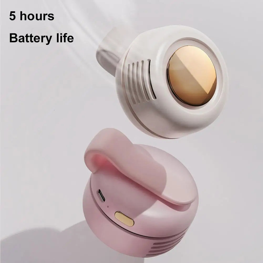 Portable Silent Mini Bladeless Electric Fan,Small fan Clip on Shirt Waist Mini Bladeless Fan Adjustable 3-Speed For Outdoor NEW