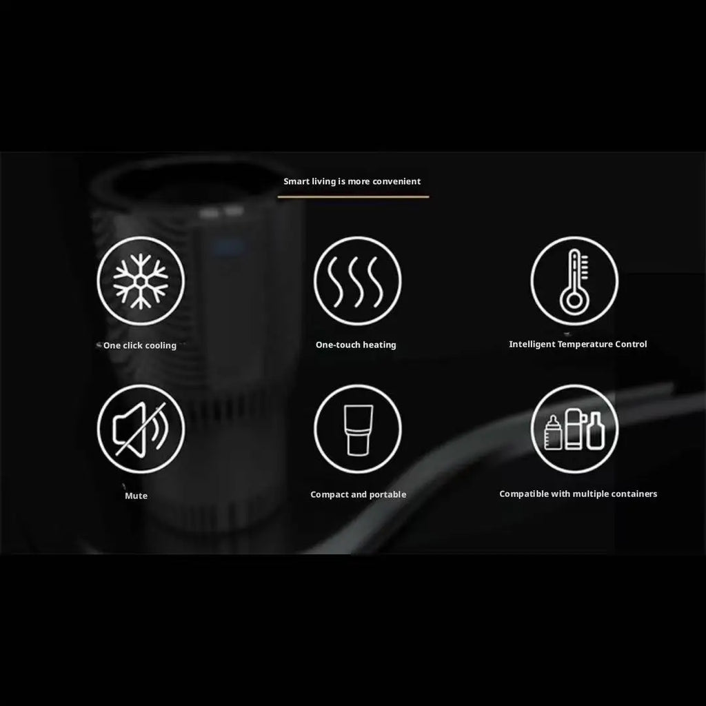 Portable Smart Cooling and Heating Cup with Temperature Display 2-in-1 Cup