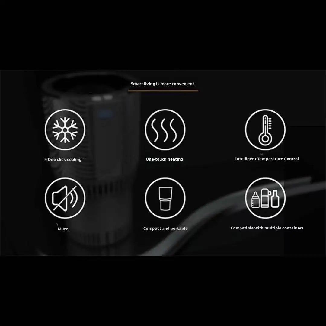 Portable Smart Cooling and Heating Cup with Temperature Display 2-in-1 Cup