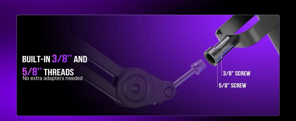 Dynamic Microphone with RGB Control/Headphone jack/Mute,MIC for PC Gaming Recording Streaming