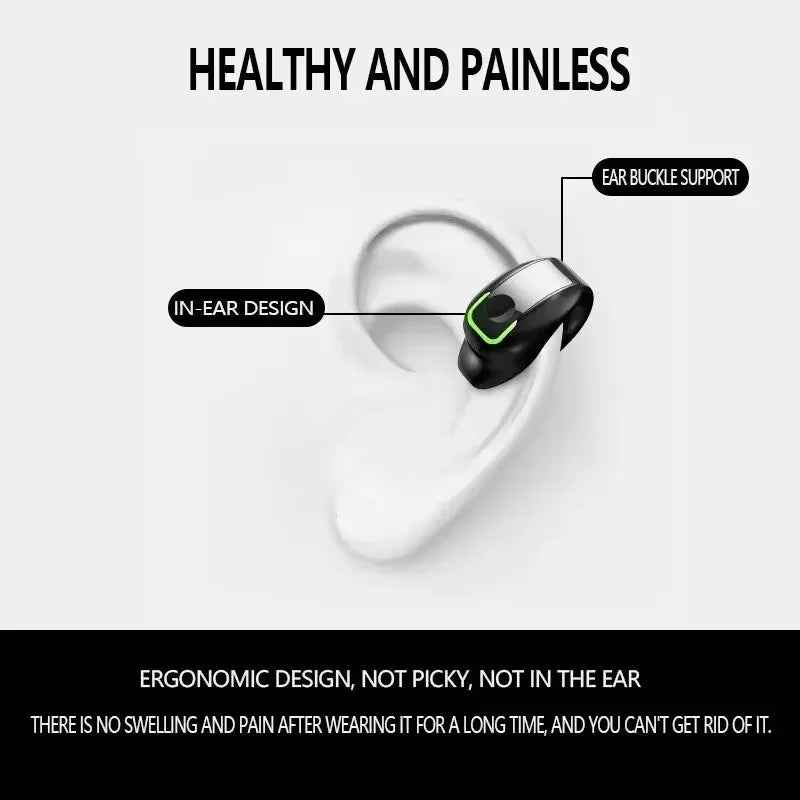 BT  Earphone Clip On Monaural Inear Motion Stereo Bone Conduction Gd28  Wireless Earphone Mini Monaural Tws