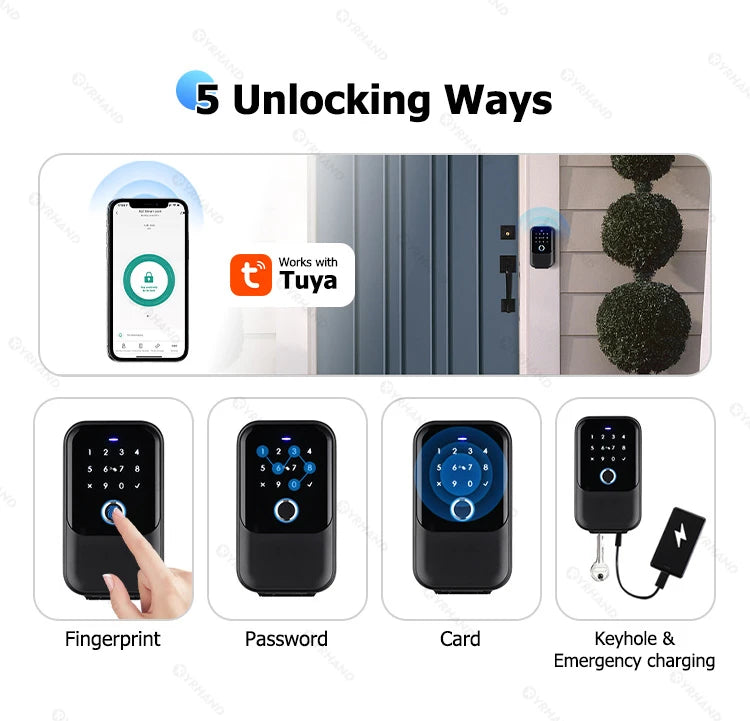 Smartkey Lock Box Home Key Wireless Smart-lock Box Electronic Key Box App Digital Code Bluetooth Key Safe Padlock for Host