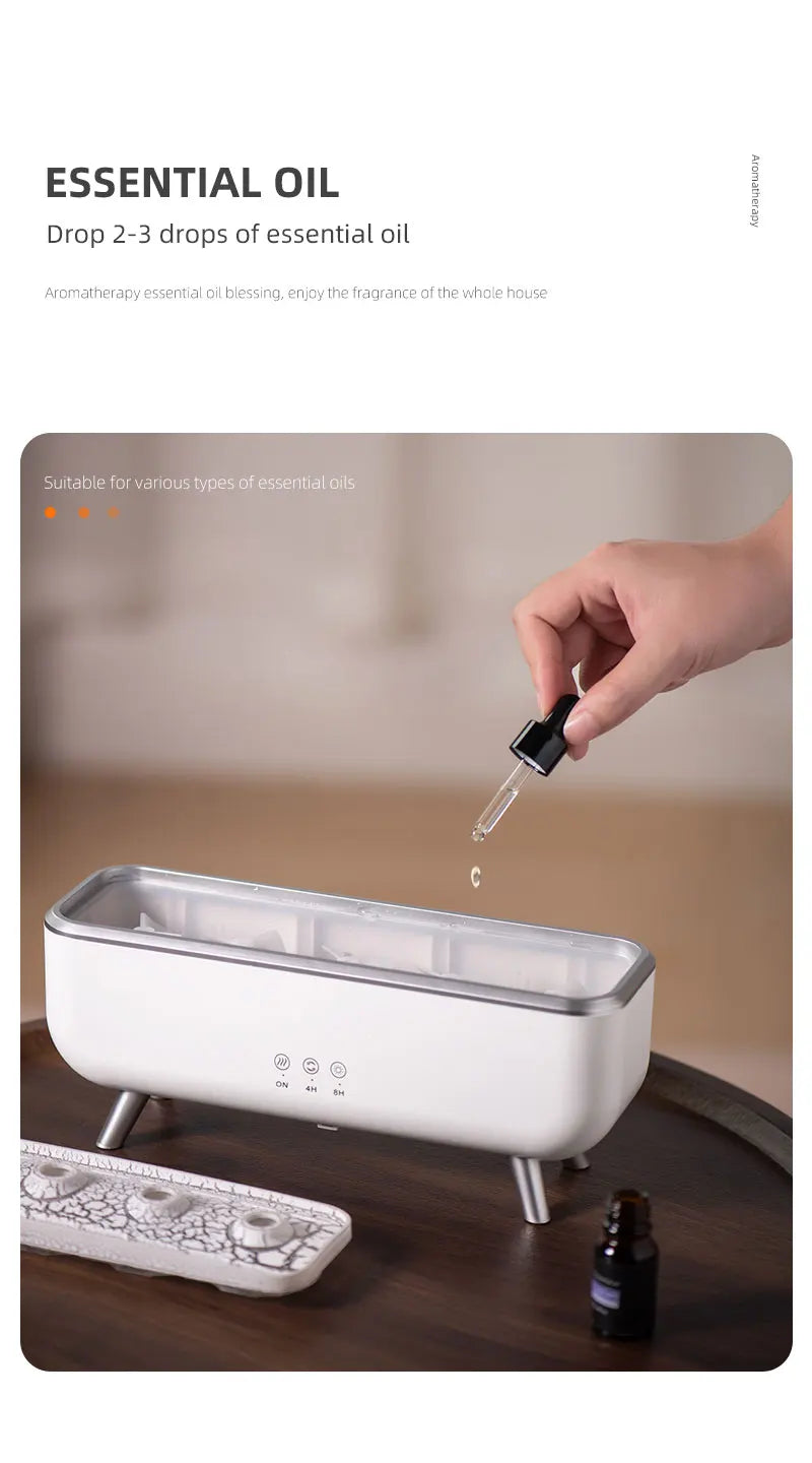 Simulated Volcanic Lava Humidifier with Color Lighting Aroma Diffuser Remote Control 5 Nozzles 2 Fog Modes Dancing Jellyfish