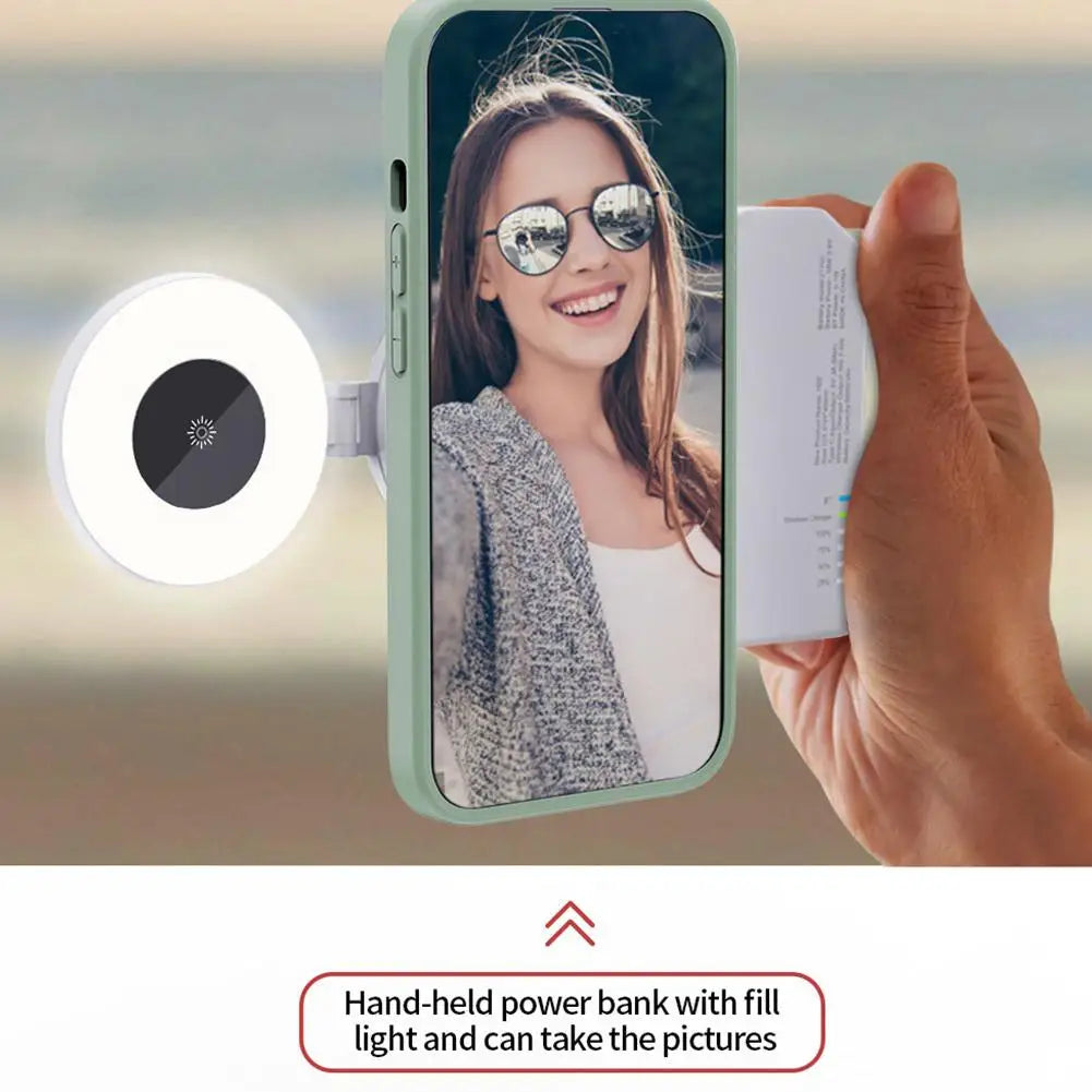 Mini Magnetic Pocket Light Universal Led Fill Light Phone Selfie Light For Magsafe Fill Light Accessories