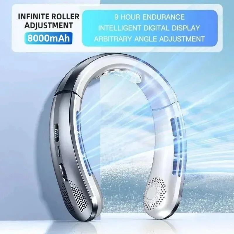 Neck Fan Portable Mini Rechargeable  Electric Air Cooler