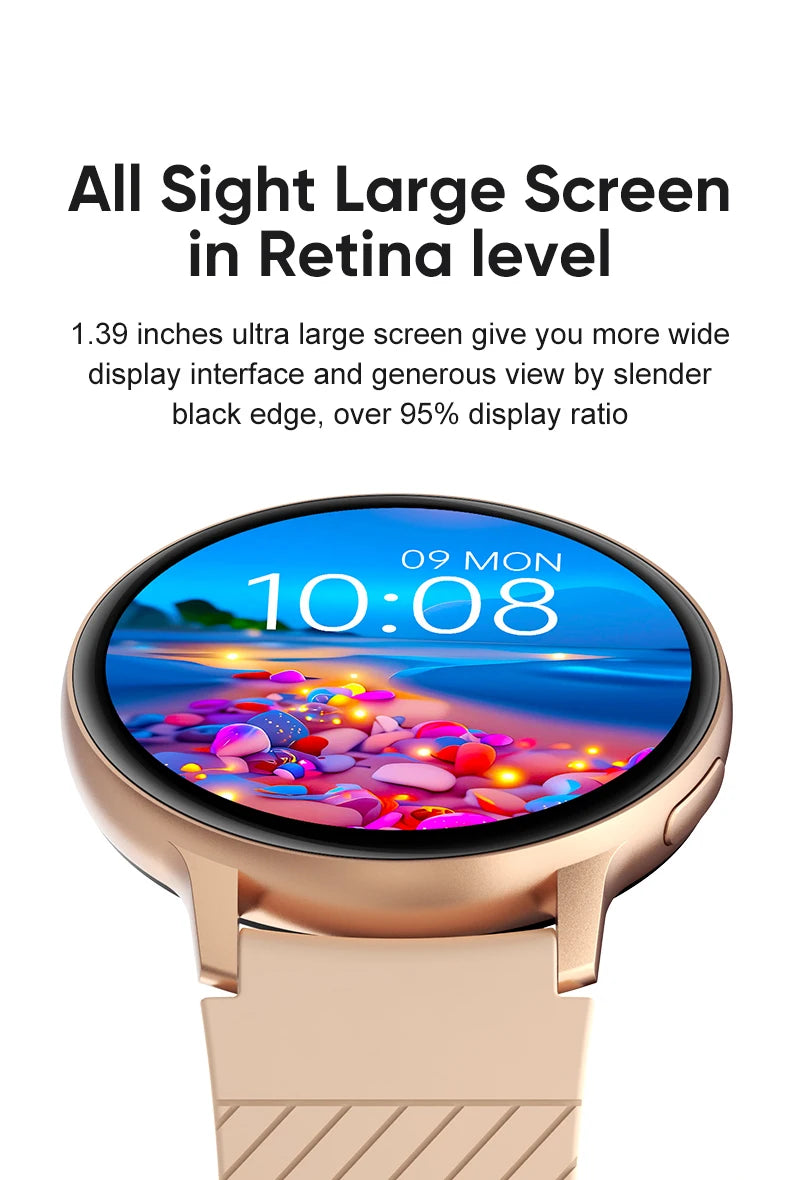 Smart Watch Women Fashion Watches Custom Dial Sport Fitness Health Tracker Smartwatch for Android IOS 2026
