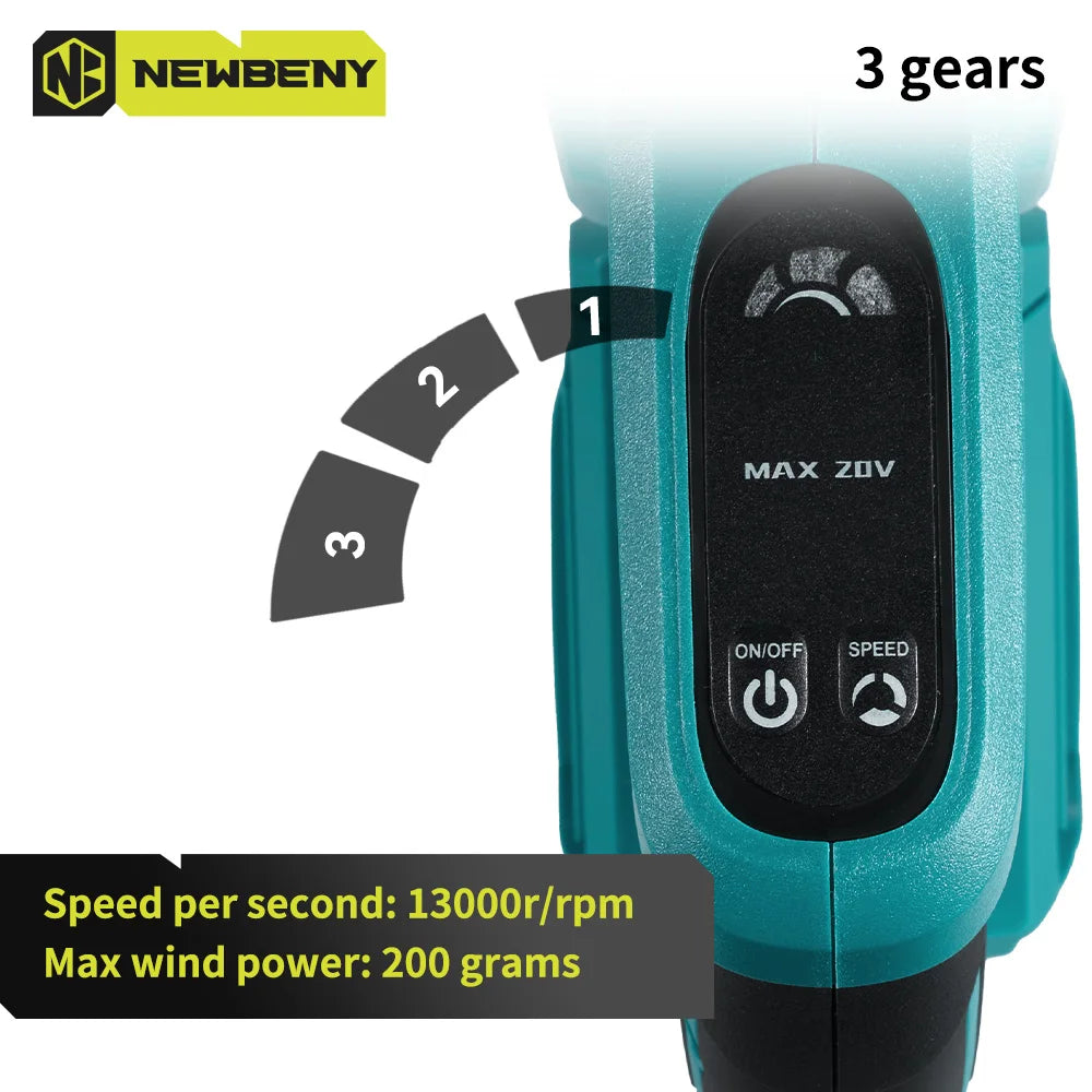 Double-sided Air Intake Electric Air Blower 270° Rotatable Leaf Snow Dust Blower Home Power Tool