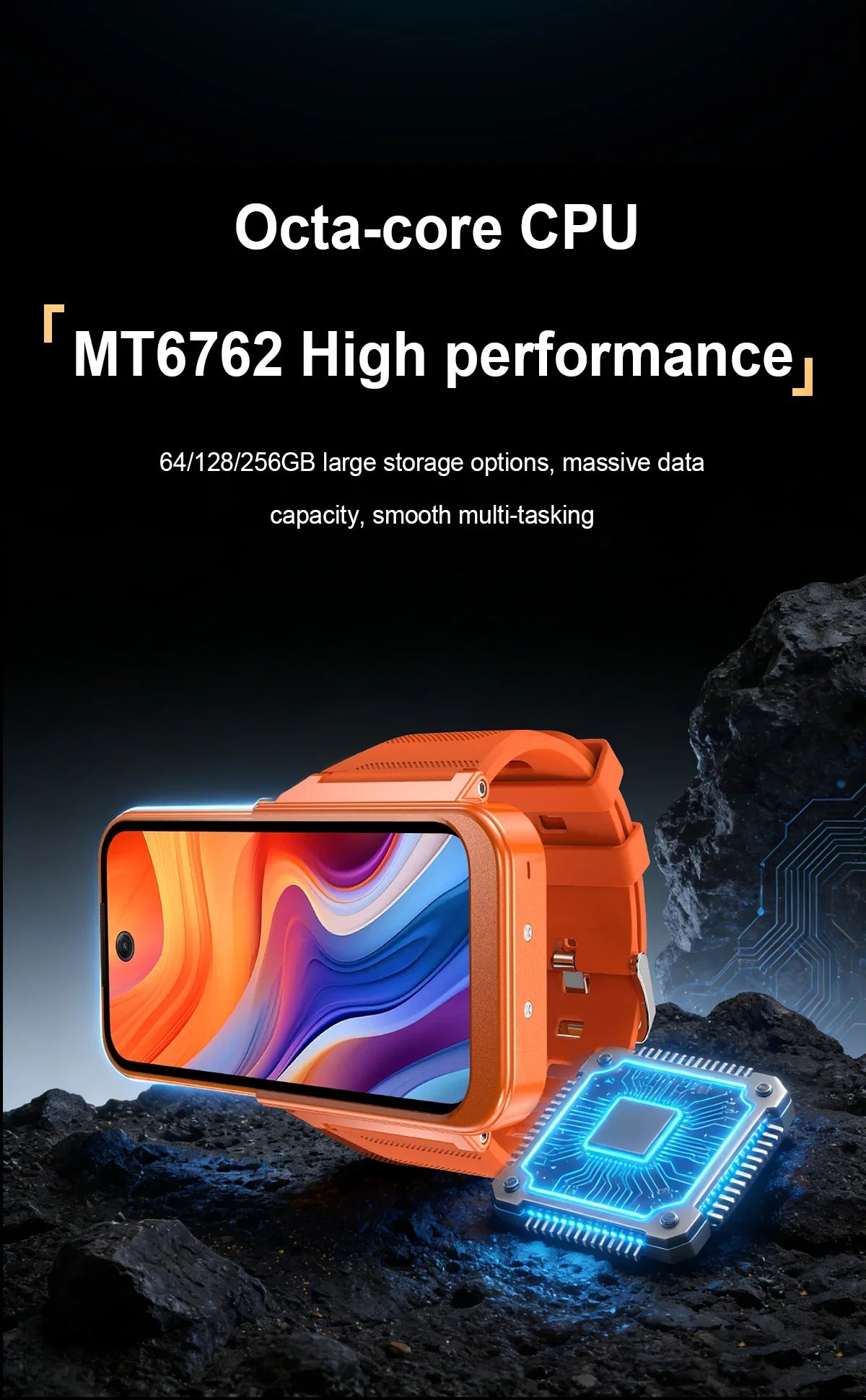 4G Smartwatch Phone GPS. Dual SIM. Touch Screen
