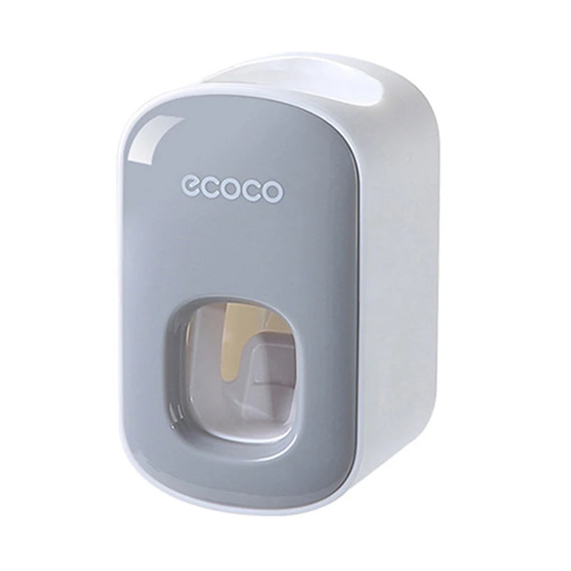 Automatic Toothpaste Dispenser Toothpaste Tooth Dust-proof Toothbrush Holder Wall Mount Stand Bathroom Accessories Set