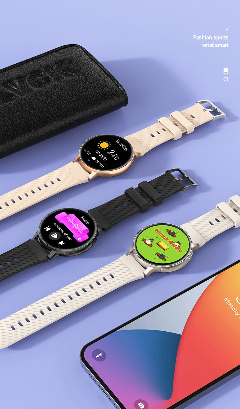 Smart Watch Women Fashion Watches Custom Dial Sport Fitness Health Tracker Smartwatch for Android IOS 2026