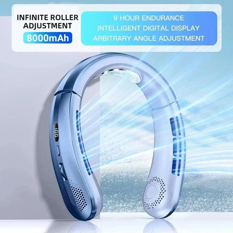 Neck Fan Portable Mini Rechargeable  Electric Air Cooler